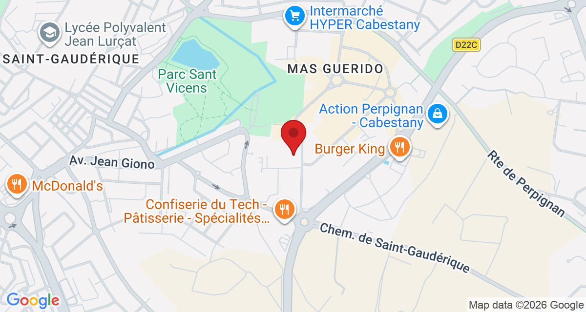 Carte de localisation Savelys Perpignan Cabestany