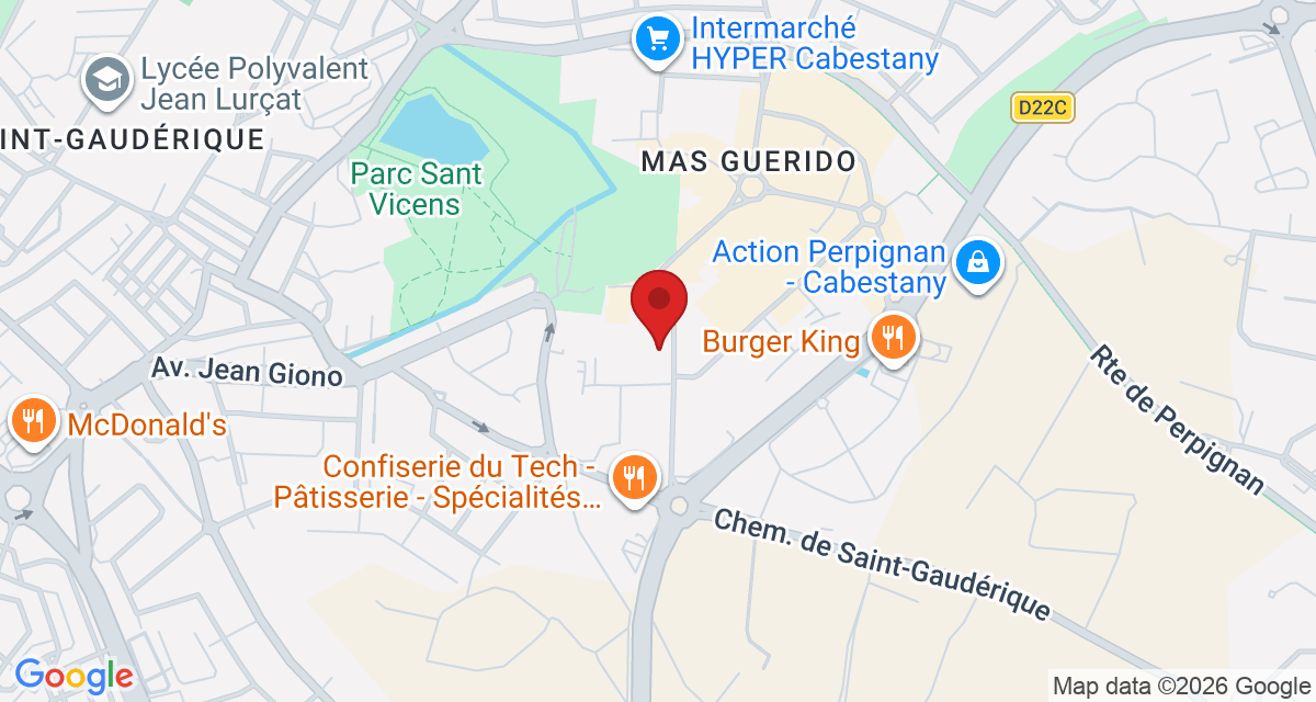 Carte de localisation Savelys Perpignan Cabestany