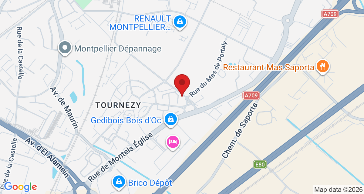 Carte de localisation Savelys Montpellier