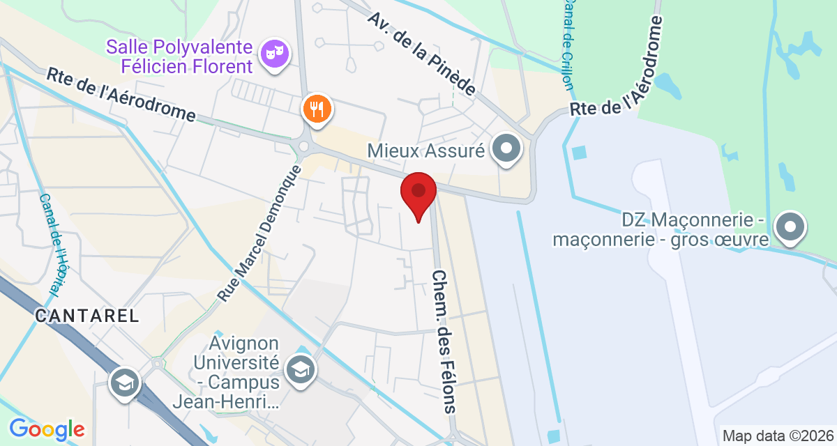 Carte de localisation Savelys Avignon