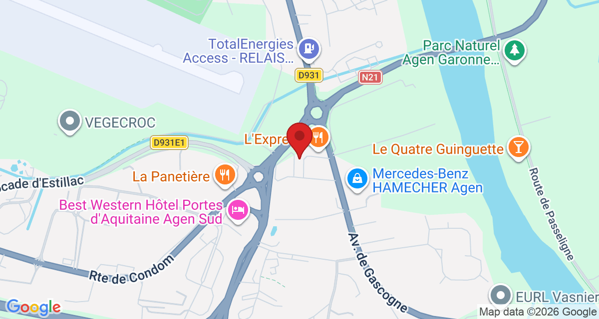 Carte de localisation Savelys Agen