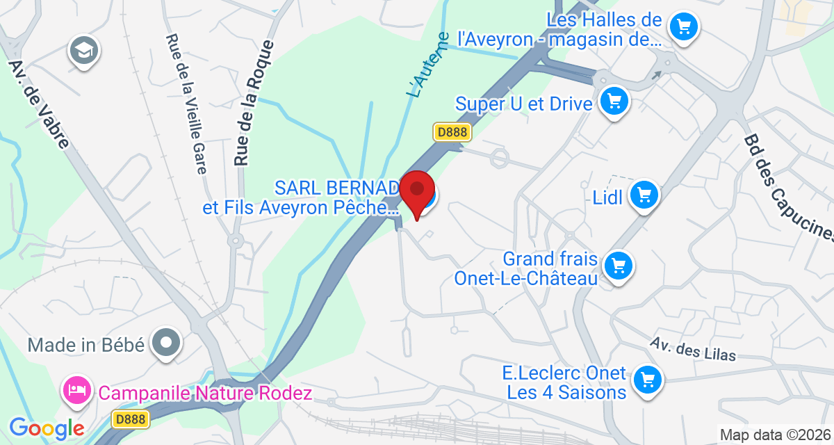 Carte de localisation Savelys Rodez