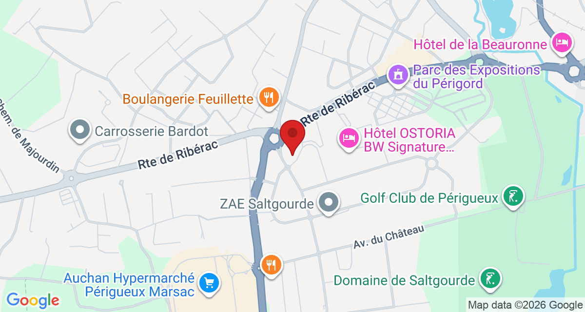 Carte de localisation Savelys Périgueux