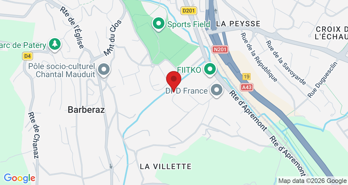Carte de localisation Savelys Chambéry