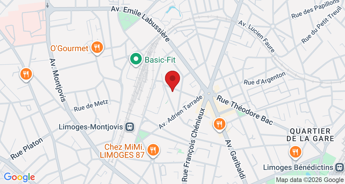 Carte de localisation Savelys Limoges