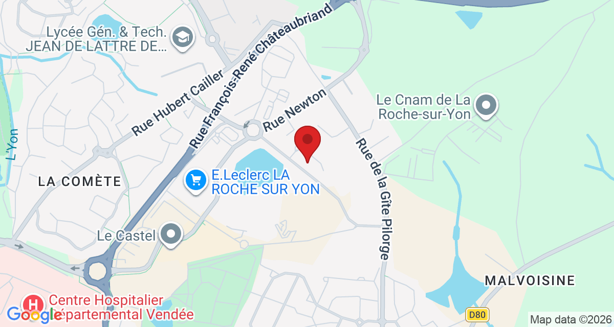 Carte de localisation Savelys La Roche-sur-Yon