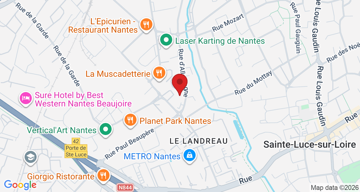 Carte de localisation Savelys Nantes Nord