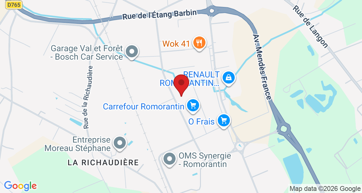 Carte de localisation Savelys Romorantin