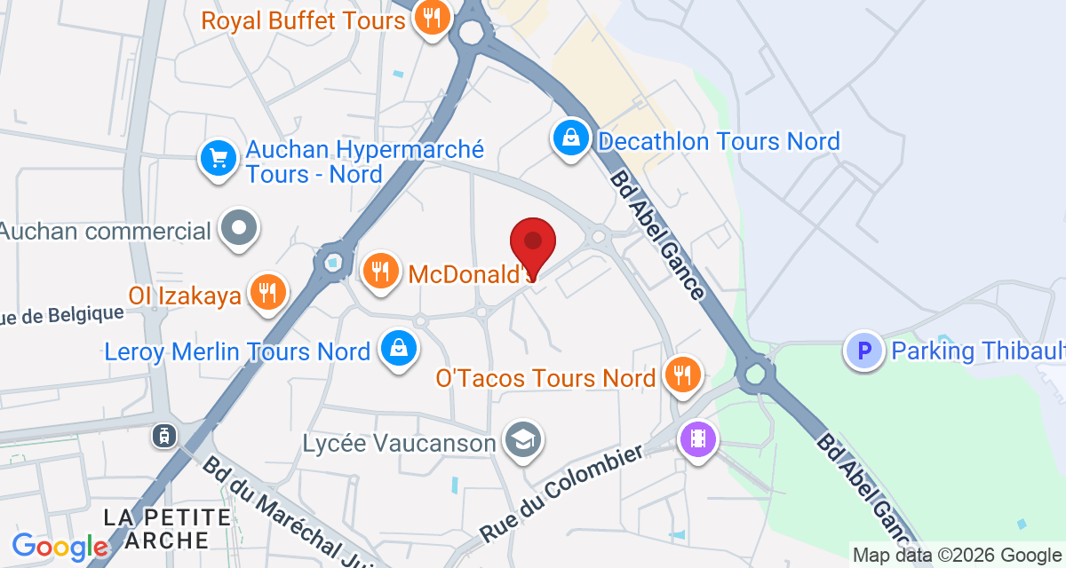 Carte de localisation Savelys Tours