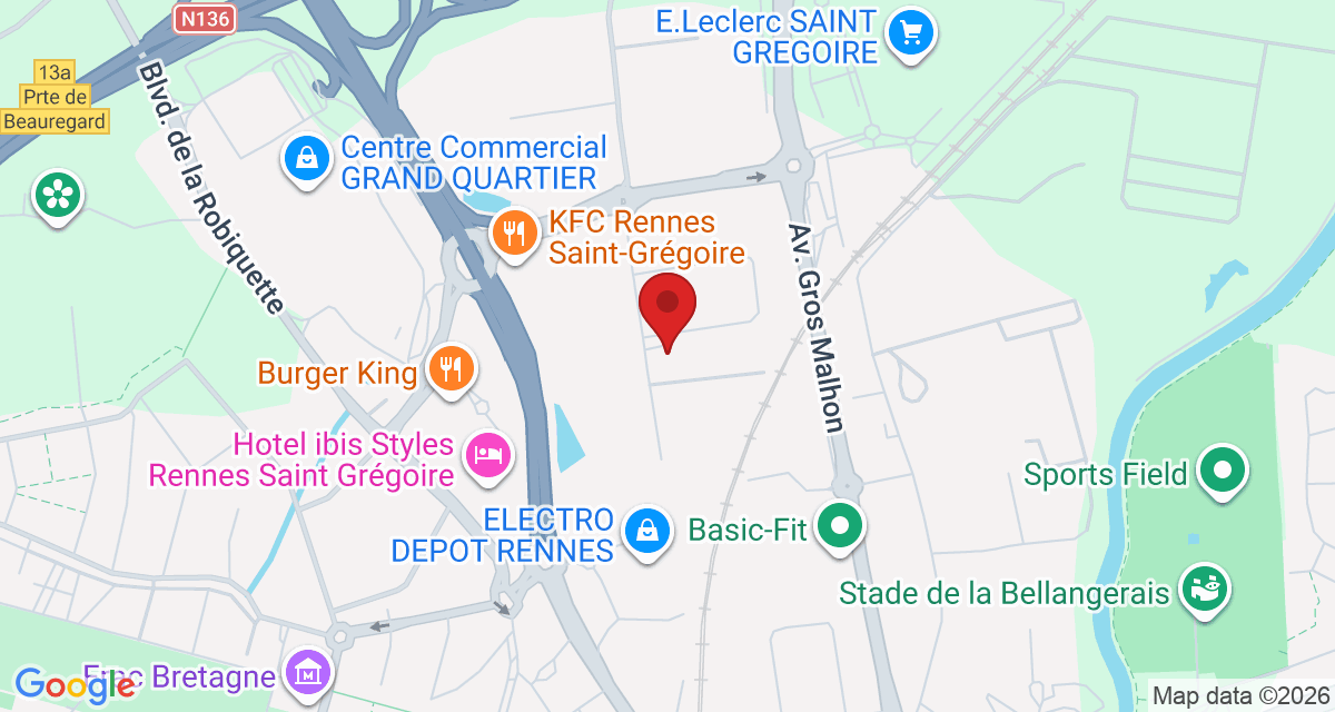 Carte de localisation Savelys Rennes