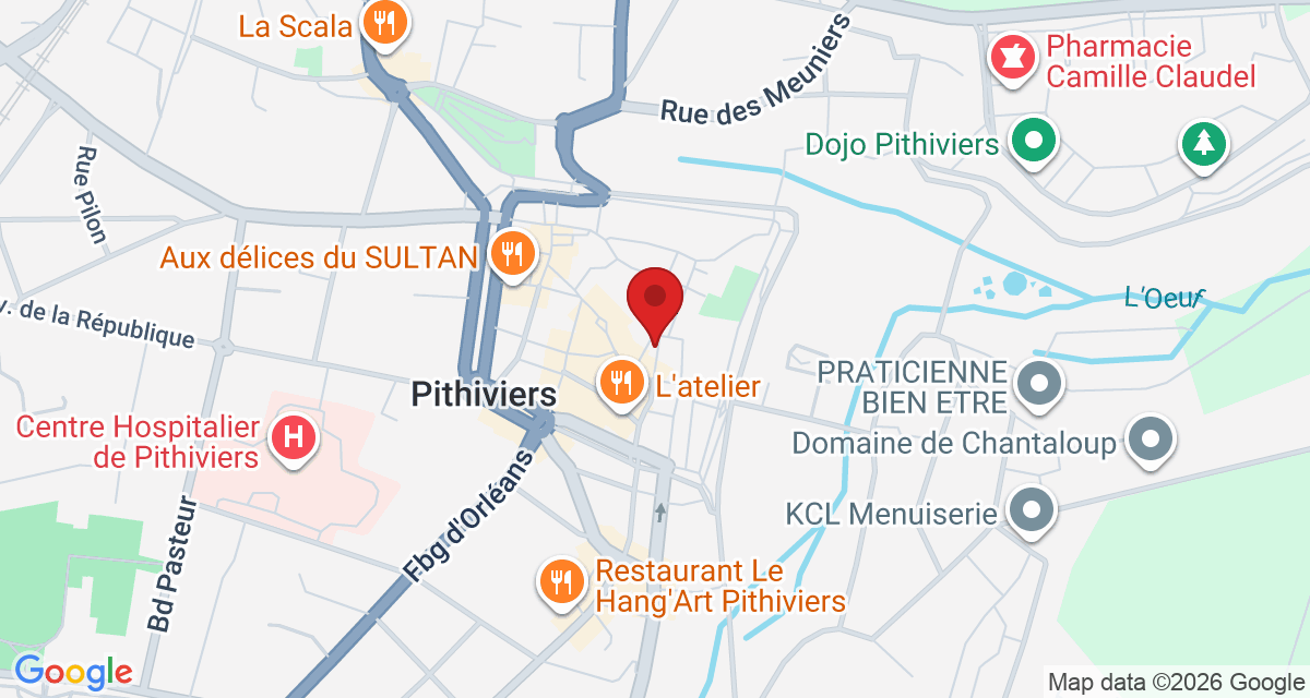 Carte de localisation Savelys Pithiviers
