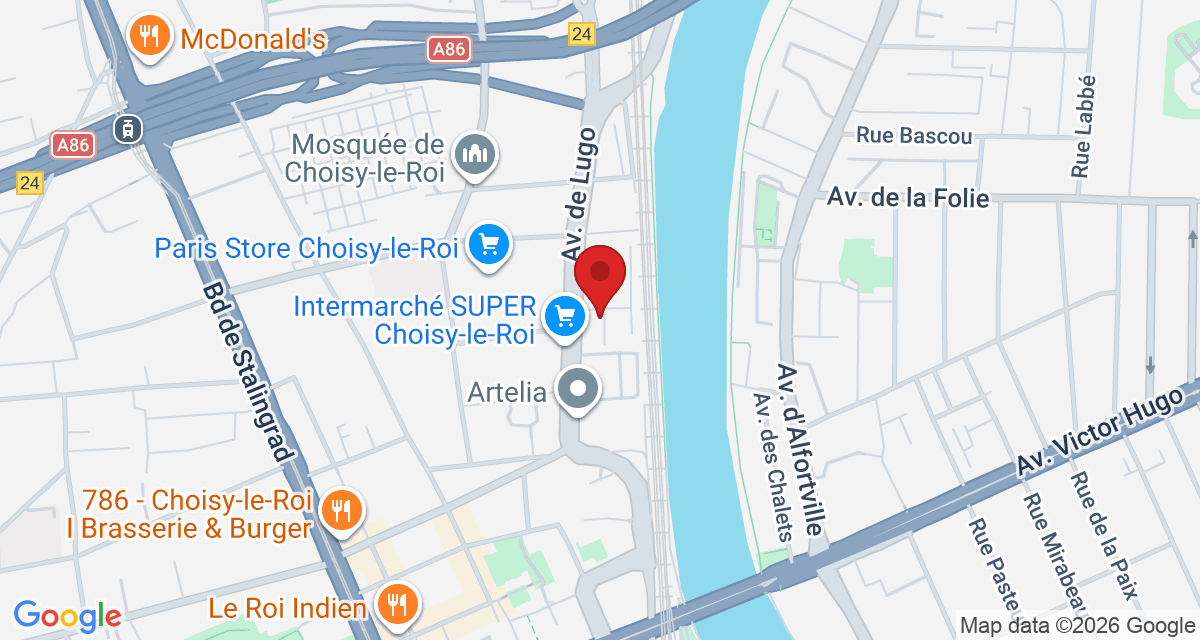 Carte de localisation Savelys Choisy-le-Roi