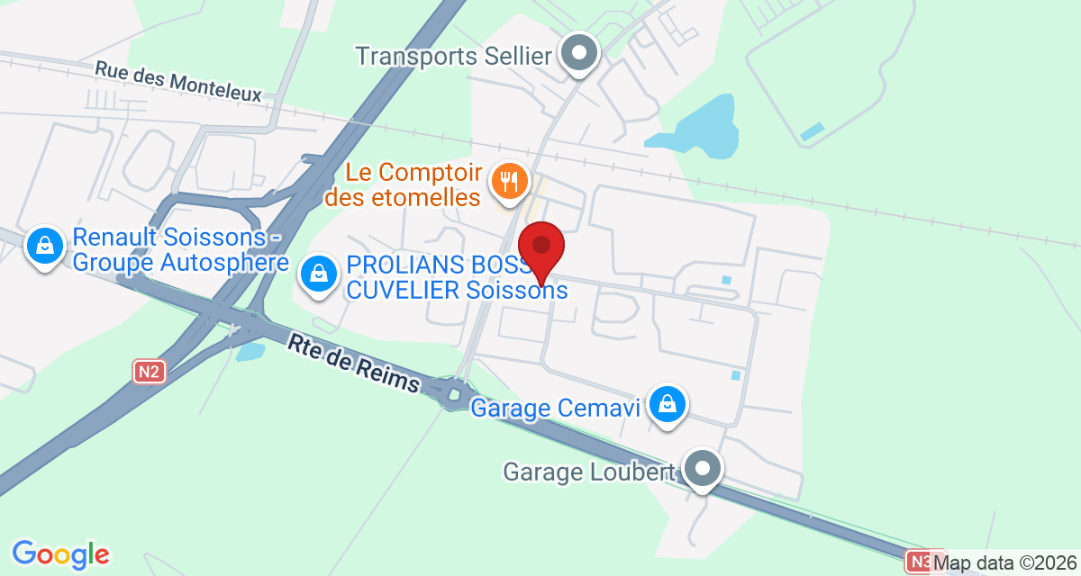 Carte de localisation Savelys Soissons