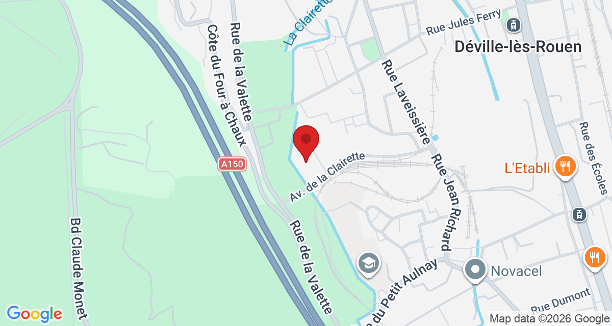 Carte de localisation Savelys Rouen Deville les Rouen