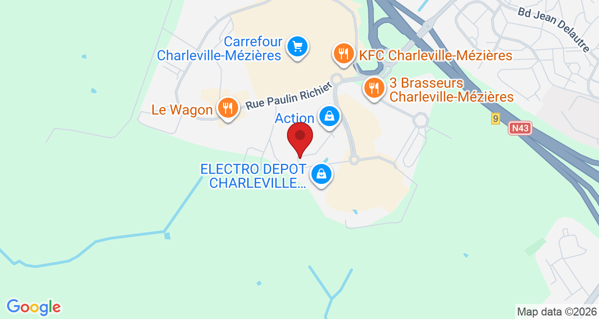 Carte de localisation Savelys Charleville