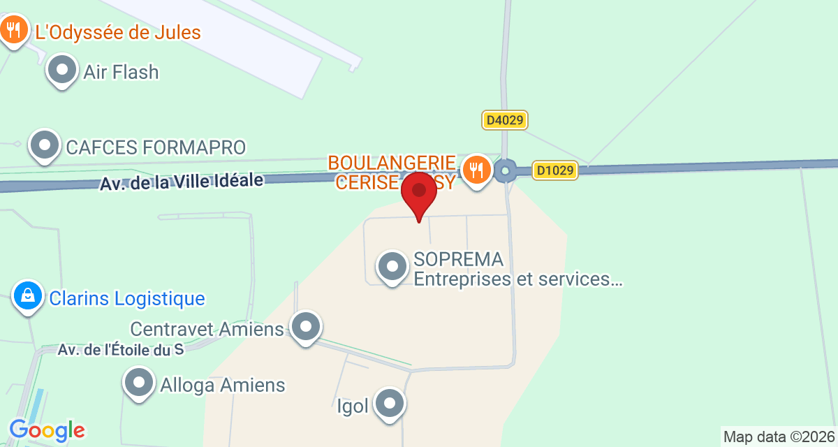 Carte de localisation Savelys Amiens