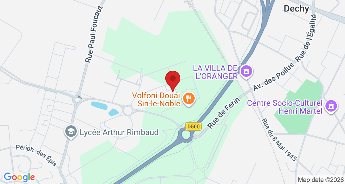 Carte de localisation Savelys Douai