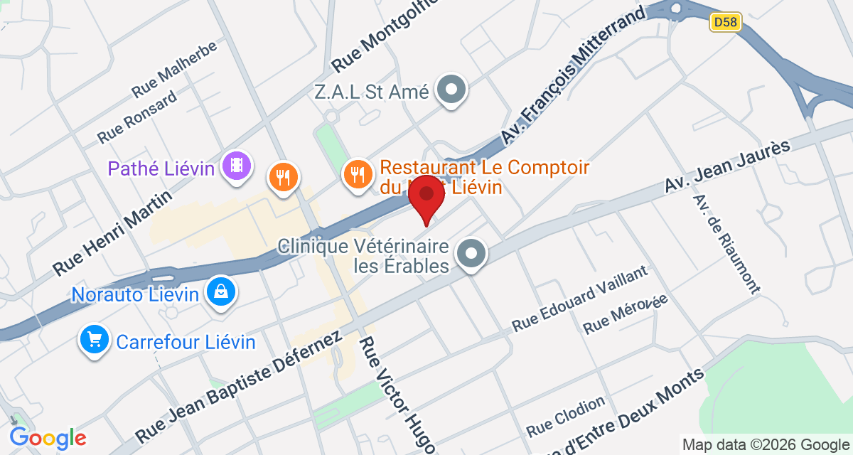 Carte de localisation Savelys Liévin